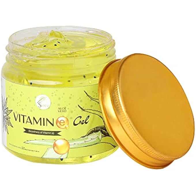 SVATV VITAMIN-E ALOE VERA GEL | SOOTHING SKIN HYDRATION | SUN BURN RELIEF | LIGHTEN DARK SPOTS | PARABEN & SULFATE FREE - 200G | 7.05 OZ | 0.44 LBS - Image 2